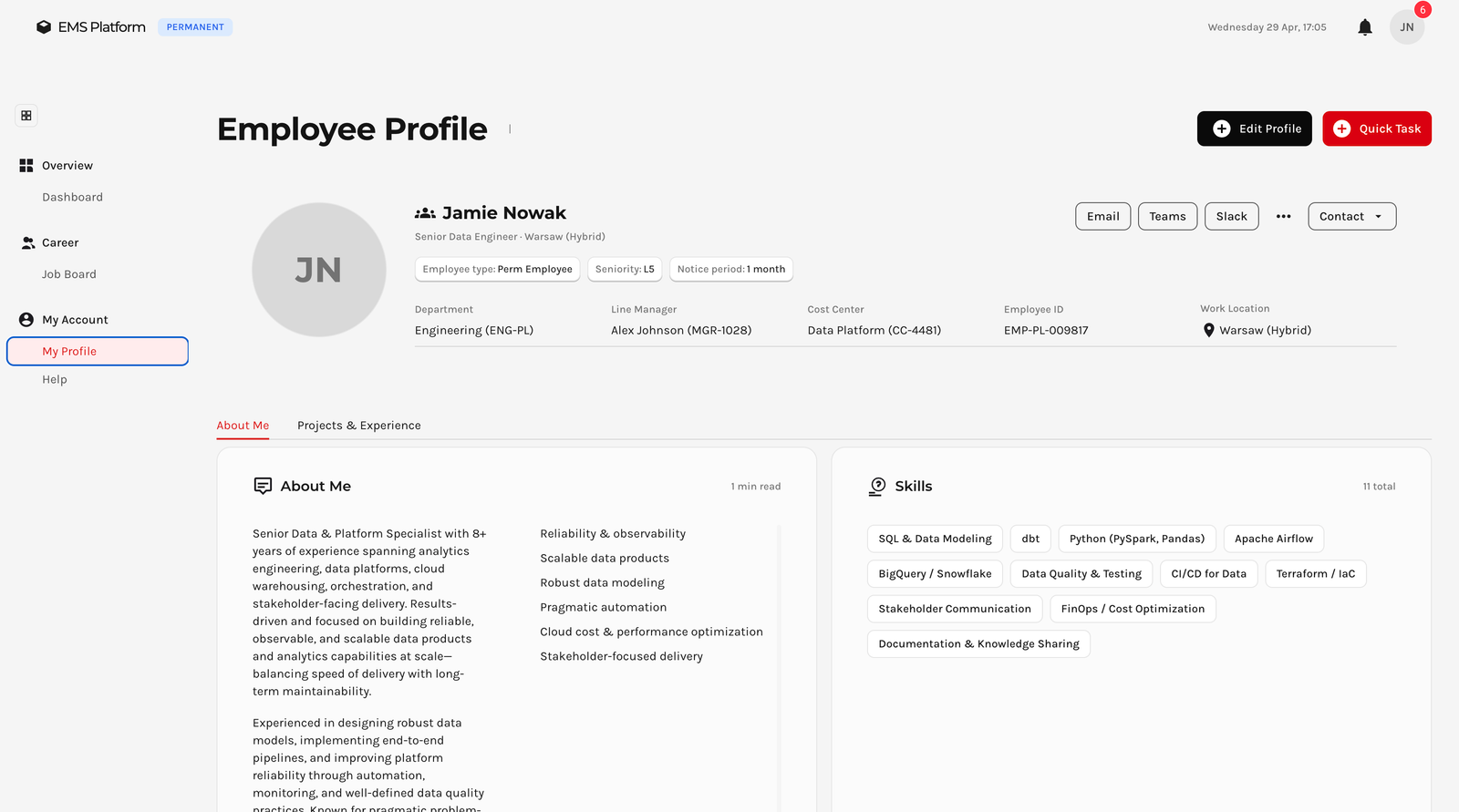 EMS — Employee Management